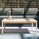 Garden Table 121x82.5x45 cm Solid Wood Pine - Side View