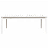 Garden Table White 121x82.5x45 cm Solid Wood Pine - 45-Degree Angle