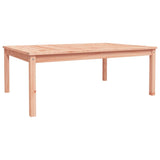 Garden Table 121x82.5x45 cm Solid Wood Douglas - Front View