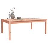 Garden Table 121x82.5x45 cm Solid Wood Douglas - Top-Down View