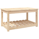 Garden Table 82.5x50.5x45 cm Solid Wood Pine - Front View