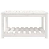 Garden Table White 82.5x50.5x45 cm Solid Wood Pine - 45-Degree Angle