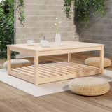 Garden Table 121x82.5x45 cm Solid Wood Pine - Side View