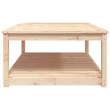 Garden Table 121x82.5x45 cm Solid Wood Pine - Rear View