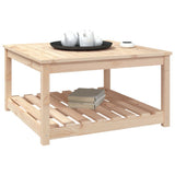 Garden Table 82.5x82.5x45 cm Solid Wood Pine - Top-Down View