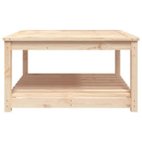 Garden Table 82.5x82.5x45 cm Solid Wood Pine - Rear View