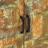 Hand Carved Sideboard 55x30x75 cm Solid Wood Reclaimed - Low Angle