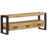 TV Cabinet 120x30x45 cm Solid Wood Mango - Extra Image