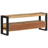 TV Cabinet 120x30x45 cm Solid Wood Mango - Side View
