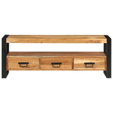 TV Cabinet 120x30x45 cm Solid Wood Acacia - Front View