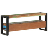TV Cabinet 120x30x45 cm Solid Wood Reclaimed - Side View