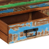 TV Cabinet 120x30x45 cm Solid Wood Reclaimed - 45-Degree Angle