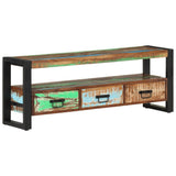 TV Cabinet 120x30x45 cm Solid Wood Reclaimed - Extra Image
