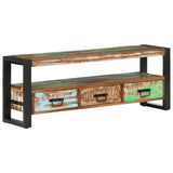 TV Cabinet 120x30x45 cm Solid Wood Reclaimed - Extra Image