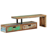 TV Stand (118-200)x30x40 cm Solid Wood Reclaimed
