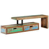 TV Stand (118-200)x30x40 cm Solid Wood Reclaimed