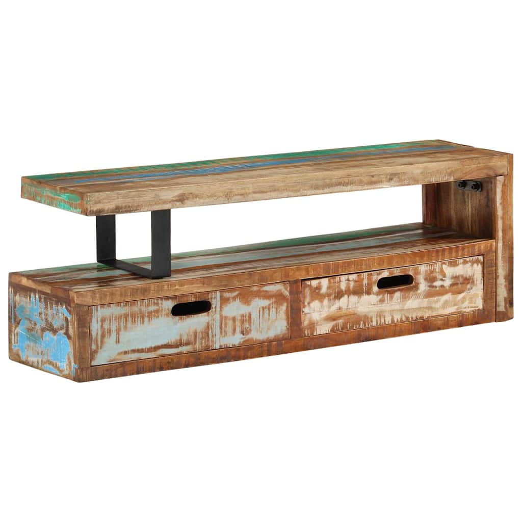 TV Stand (118-200)x30x40 cm Solid Wood Reclaimed