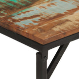 Bench 160x35x46 cm Solid Wood Reclaimed - 45-Degree Angle