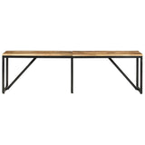 Bench 160x35x46 cm Solid Wood Mango - Front View