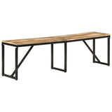 Bench 160x35x46 cm Solid Wood Mango - Extra Image