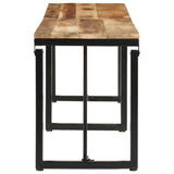 Bench 160x35x46 cm Solid Wood Mango - Side View