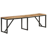 Bench 160x35x46 cm Solid Wood Mango - Extra Image