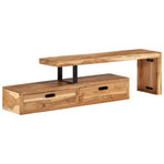 TV Stand (118-200)x30x40 cm Solid Wood Acacia