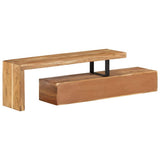 TV Stand (118-200)x30x40 cm Solid Wood Acacia - Top-Down View