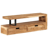 TV Stand (118-200)x30x40 cm Solid Wood Acacia - 45-Degree Angle