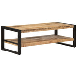Coffee Table 120x55x40 cm Solid Wood Mango - Low Angle
