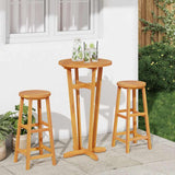 Garden Bar Table Ø60x105 cm Solid Wood Acacia - Side View