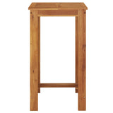 Garden Bar Table 60x60x105 cm Solid Wood Acacia - Side View