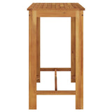 Garden Bar Table 120x60x105 cm Solid Wood Acacia - Top-Down View