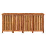 Garden Storage Box 200x80x75 cm Solid Wood Acacia - Rear View