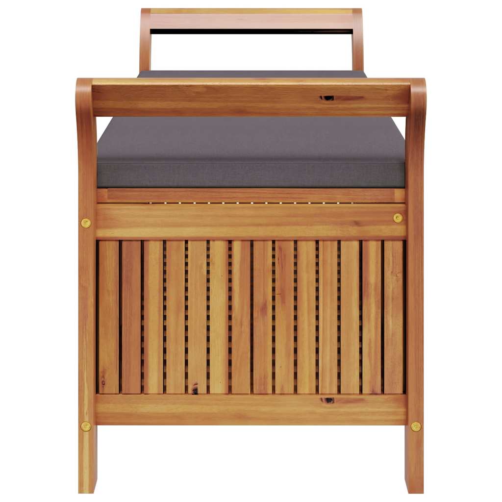 Garden Storage Bench with Cushion 126 cm Solid Wood Acacia