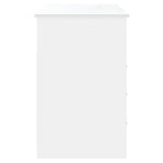 Desk with Drawers White 102x50x76 cm Engineered Wood