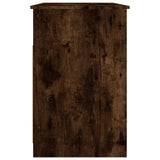 Desk with Drawers Smoked Oak 102x50x76 cm Engineered Wood - Low Angle