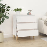 Sideboard White 60x35x70 cm Engineered Wood - Side View