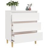 Sideboard White 60x35x70 cm Engineered Wood - 45-Degree Angle