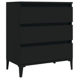 Sideboard Black 60x35x70 cm Engineered Wood - Front View