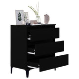 Sideboard Black 60x35x70 cm Engineered Wood - Top-Down View