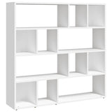 Book Cabinet/Room Divider White 105x24x102 cm - Front View