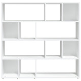 Book Cabinet/Room Divider White 105x24x102 cm - 45-Degree Angle