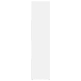 Book Cabinet/Room Divider White 105x24x102 cm - Rear View