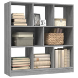 Book Cabinet Grey Sonoma 97.5x29.5x100 cm Engineered Wood - Side View