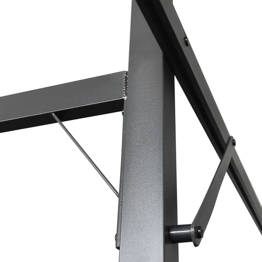 Pergola with Retractable Roof Cream 395x292x230 cm
