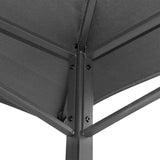 BBQ Gazebo with Side Shelves Anthracite 240x150x243 cm Steel - 45-Degree Angle