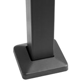 BBQ Gazebo with Side Shelves Anthracite 240x150x243 cm Steel - Rear View