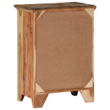 Sideboard 55x33x75 cm Solid Wood Acacia and Reclaimed - 45-Degree Angle