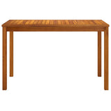 Garden Table 110x55x67 cm Solid Wood Acacia - Side View